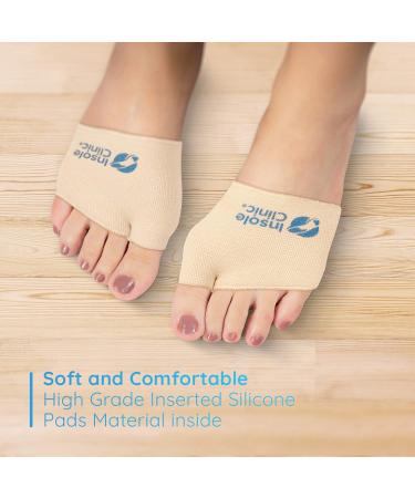 Metatarsal Pads by Insole Clinic | Pain Relief for Metatarsalgia Morton's Neuroma & Sesamoiditis | Gel Cushions for Forefoot Burning & Blister Prevention | XL (8-12) Beige - Buy Online on GoSupps.com