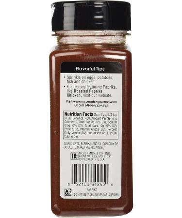 McCormick Gourmet Fancy Paprika 8.5 Oz 8.5 Ounces - Buy Online on GoSupps.com