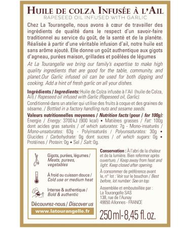 La Tourangelle - Set of 3 Basil Garlic & Thyme & Rosemary Infused Oils Intense Tasty Flavor for Gourmands Lovers of Cooking - Buy Online on GoSupps.com