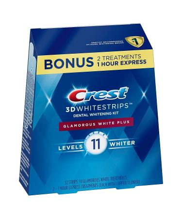 Crest 3D Whitestrips, Glamorous White, Teeth Whitening Strip Kit, 32 Strips (16 Count Pack) -Packaging may vary Whitestrips Kit (16 Treatments)