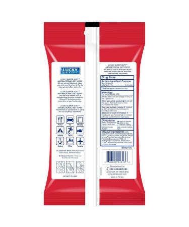 Shop Lucky Super Soft Wet Wipes - Hand Moisturizing Towelettes for Clean Hands & Body | International Shipping - Buy Online on GoSupps.com