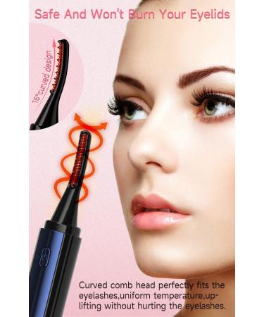 Heated Eyelash Curler - Electric Heated Lash Curler with 4 Temps & LED Display for 24h Long-Lasting Natural Curls - Quick 10s Heat Up - Buy Online on GoSupps.com