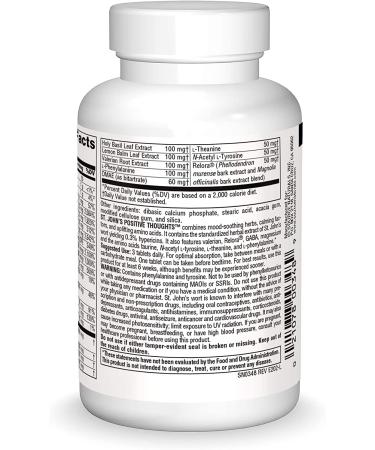 Source Naturals St. John's Positive Thoughts - 45 Tablets for Mood Support - Buy Online on GoSupps.com