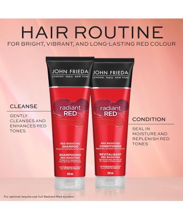 John Frieda Radiant Red Red Boosting Conditioner for Replenished Natural Red Tones (250 mL) - Buy Online on GoSupps.com