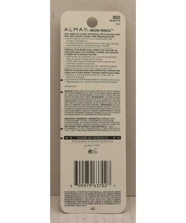 Almay Brow Pencil Triangle Tip 802 Brunette - Pack of 2 - Buy Online on GoSupps.com