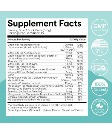 MIXHERS Hermulti | Multivitamin for Women | Vitamin D, B, C, B12, Magnesium | 15 Drink Packets - Fruity Pop Flavor | 0.12 oz - Buy Online on GoSupps.com