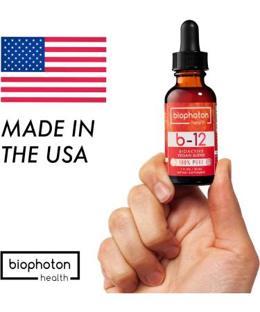 Biophoton Health Vitamin B12 Bioactive Methyl Blend - Liquid Sublingual B12 Drops - Vegan & Non GMO - 2 Fl Oz - Buy Online on GoSupps.com