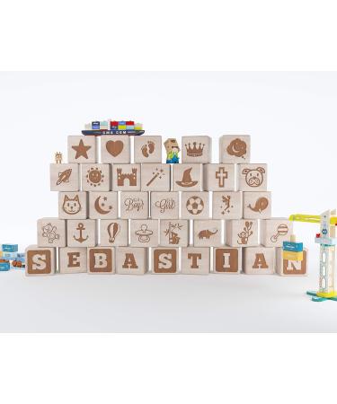 Personalized Baby Gift Ideas | Engraved Wooden Toys & Name Decorations - Joyful Newborn Gifts from Woodenziac - Buy Online on GoSupps.com