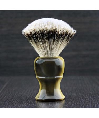 Hand Assembled Silver Tip Badger Hair Shaving Brush - Sophist Collection Imitation Horn Handle - International Shipping Available - Buy Online on GoSupps.com