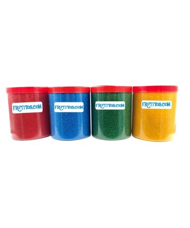 FRUTITOSCOM - Sugar for popcorn - Pack 4 colors - (4 x 500 g)
