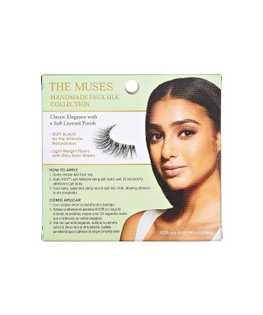 KISS Lash Couture The Muses Collection False Eyelashes - Duchess Black Wispy Doll-Like Faux Silk | Contact Lens Friendly & Cruelty Free - 1 Pair - Buy Online on GoSupps.com