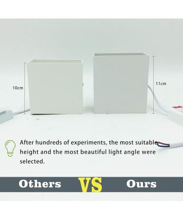 Buy TVFly 7W LED Wall Lights - Modern Up & Down Aluminum Light Fixtures (2 Pack) - 3000K Warm White for Living Room Bedroom Bathroom & Stairs - Buy Online on GoSupps.com
