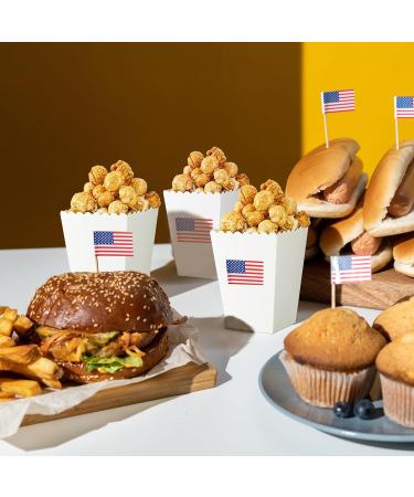 100pcs White Popcorn Boxes - Buy Online on GoSupps.com