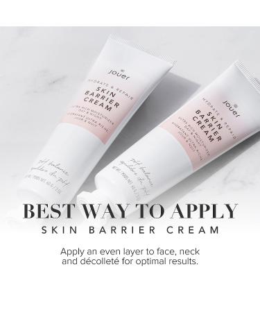 Jouer 2 oz Skin Barrier Cream - Ultra Rich Moisturizer for Day & Night | pH Balanced, Paraben-Free, Gluten & Cruelty Free | Vegan Friendly - Buy Online on GoSupps.com