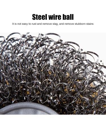 Steel Scrubber Non Scratch Steel Wire Washing Cloth Dual Sided Scrub Sponges Reusable Dish Washing Sponges Long Lasting Metal Cleaning Kit for Kitchen Sink Restaurants Iron Pan Grill Pot - Buy Online on GoSupps.com