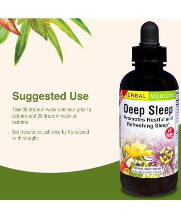 Herbs Etc. Deep Sleep Classic Liquid Extract - Herbal Supplement for Natural & Gentle Sleep Support - Restful Sleep Supplement with Passionflower Chamomile & Lemon Balm - 4 fl oz (157 Servings) 4 Fl Oz (Pack of 1) - Buy Online on GoSupps.com