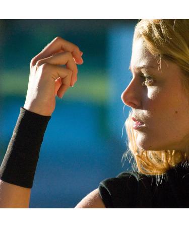 Back on Track 2-Way Stretch Black Wrist Brace - Welltex Technology for Enhanced Support & Comfort | Small Size for Everyday & Physical Activities - Buy Online on GoSupps.com