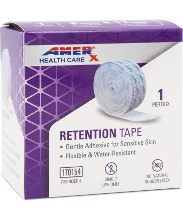 AMERX Retention Tape - Secure Primary Wound Dressings Catheters & Feeding Tubes | Gentle Adhesive Dressing for Sensitive Skin - International Shipping Available - Buy Online on GoSupps.com