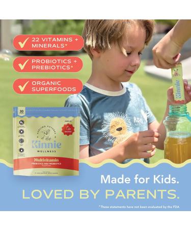 Kinnie Fueling Futures Bundle Pack - Multivitamin Calm and Immune Hydration - Sugar-Free with Probiotics Magnesium & Electrolytes - 90 Stick Packs - Buy Online on GoSupps.com