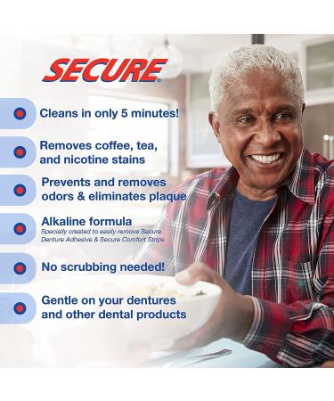 Secure Denture Cleansing Tablets - 32 Tabs | Effective & Gentle Cleaning - Buy Online on GoSupps.com