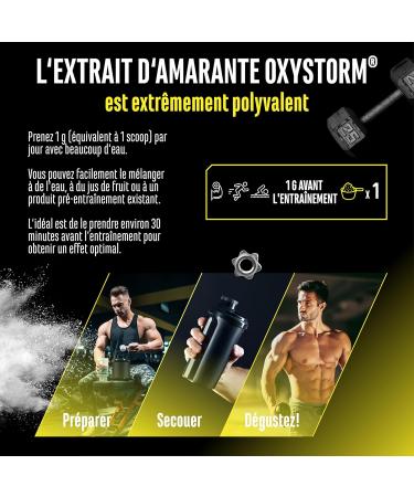 Nitrate Powder (Oxystorm ) 75 g - Poudre d'extrait de feuille d'amarante pure - Optimal pour les boosters pr -entra nement - Poudre pure - Vegan - Buy Online on GoSupps.com
