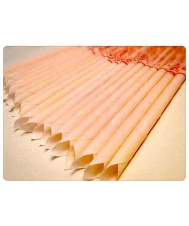 30 BODY CANDLES ZweiohrkerZen beeswax carrier material cotton (15 pairs) with burn mark and filter - odor neutral