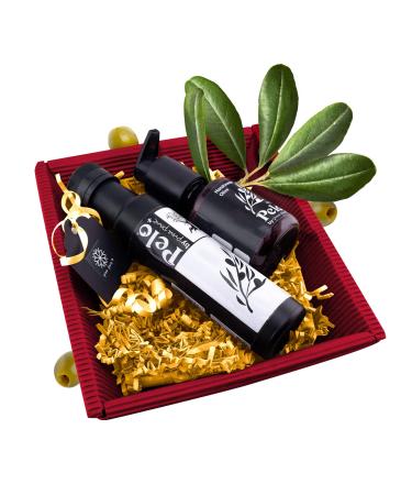 Pelo Gift Set by Pina Parie | 100ml Cold-Pressed Olive Oil | 100ml Nourishing Olive Oil Hand Cream | Gift Set | From Greece for Cooking and Care