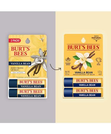Burt's Bees Lip Balm Easter Basket Stuffers - Vanilla Bean Lip Moisturizer & Lip Balm Easter Basket Stuffers - Beeswax Strawberry Coconut and Pear Vanilla Bean Pack - Buy Online on GoSupps.com