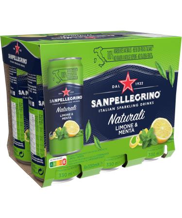 SanPellegrino Naturali Natural Mineral Water with Lemon and Mint Flavor Gas 6x33cl - Buy Online on GoSupps.com