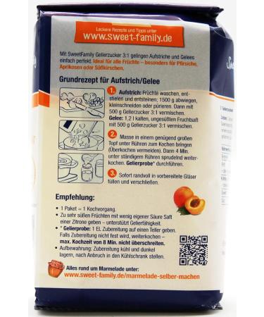 Buy Nordzucker Sweet Family Gelling Sugar 3:1 - 7 Pack (7 x 500g) for Perfect Jams | International Shipping Available - Buy Online on GoSupps.com