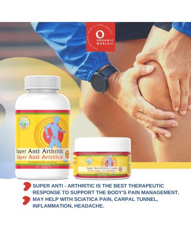 Organic World SUPER ANTI ARTHRITIC - 100 Tablets | Dietary Supplements - Buy Online on GoSupps.com