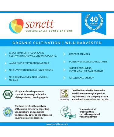Sonett Organic Calendula Foam Soap for Children - Certified Organic Liquid Body Care (1 Count) - Buy Online on GoSupps.com