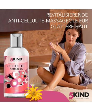 5Kind Anti Cellulite Massage Oil 250ml - Revitalise and Firm Skin - Slimming Body Oil - Buy Online on GoSupps.com