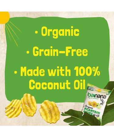 Barnana Organic Plantain Chips - Acapulco Lime 5oz (3 Pack) - Salty Crunchy Snack Cooked in Coconut Oil - Perfect for Everyday Enjoyment - Buy Online on GoSupps.com