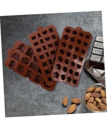 Zerodeko Ice Cube Tray 6 pcs Adorable Mold Tools Fondant Molds Candy Ice Cube Chocolate Silicone DIY Lovely Cookie for 21X10.2cmx2pcs Brown 2x2pcs - Buy Online on GoSupps.com