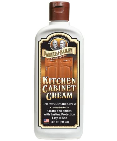PARKER & BAILEY KITCHEN CABINET CREAM - Multisurface Wood Cleaner And Polish Furniture Quick Shine Restorer Protector Surface, House Cleaning Supplies Home Improvement 8oz 8 ounces - Buy Online on GoSupps.com