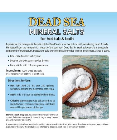 Spa Depot Dead Sea Mineral Salts 5 lbs - for Hot Tub & Bath | Natural Relaxation - Buy Online on GoSupps.com
