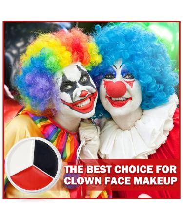 Professional Clown Makeup Kit - Waterproof Oil-Based Face & Body Paint for Halloween Cosplay & SFX Special Effects - Buy Online on GoSupps.com