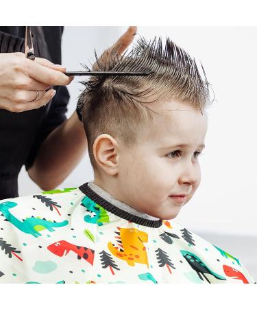 Gealaek Dinosaur Kids Haircut Cape & Neck Duster Brush Set - 55x40 Inches Salon Kit for Boys & Girls - Buy Online on GoSupps.com