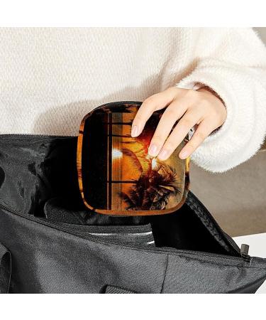 Gorgeous Beach Sunset Period Bag - Color5303 | Sanitary Napkin & Makeup Storage - Buy Online on GoSupps.com