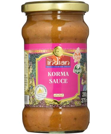 Truly Indian Korma sauce mild-spicy ready-made sauce for fast dishes with natural ingredients authentically cooking Indian cooking vegan & gluten-free (6 x 285 g)