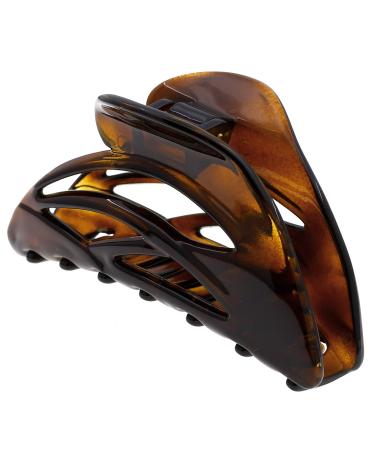 Camila Paris CP2296 French Hair Clip for Women  Large Dolphin Tortoise Shell  Girls Hair Claw Clips Jaw Fashion Durable and Styling Hair Accessories for Women  Strong Hold No Slip Grip Made in France 3.75 Tortoise Shell