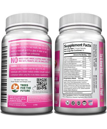 GreeNatr Liver Cleanse Detox & Repair Formula - 60 Count for Optimal Liver Health Support - Buy Online on GoSupps.com