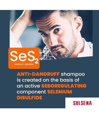 Amalgame Luxe Ltd 3 x SULSENA ANTIDANDRUFF SHAMPOO SOOTHING CALMING DEEP CLEANSING EFFECTIVE ANTI DANDRUFF Shampoo with Selenium Sulfide for All Hair Types Set 3 for MEN and WOMEN 450 ml Shampoo Set x3 - Buy Online on GoSupps.com