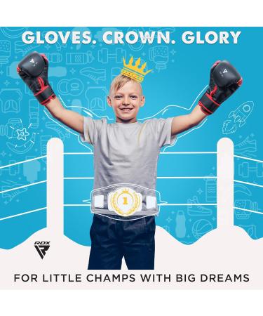 RDX Children s Boxing Gloves 6oz & 4oz - Junior Training & Muay Thai Sparring | Maya Hide Leather Ventilated Palm Perfect for MMA & Kickboxing Kids Play Gear - Buy Now! - Buy Online on GoSupps.com
