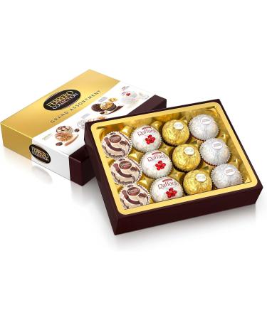 FERRERO COLLECTION GRAND ASSORTMENT Fine Assorted Chocolates and Confections Gift Box 12 Confections 129 g 12 pieces - Buy Online on GoSupps.com