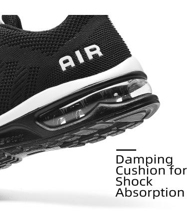 Lamincoa Women's Air Running Shoes - Lightweight Sneakers with Air Cushion for Walking and Tennis - Size 9, Black - Buy Online on GoSupps.com