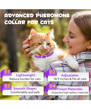 FRDUGA Calming Collar for Cats Cat Calming Collar All New Calming Pheromone Collar for Cats Cat Pheromone Collar Cat Calming Collar for Anxiety Efficient Relieve Anxiety and Stress (4 PCS) - Buy Online on GoSupps.com