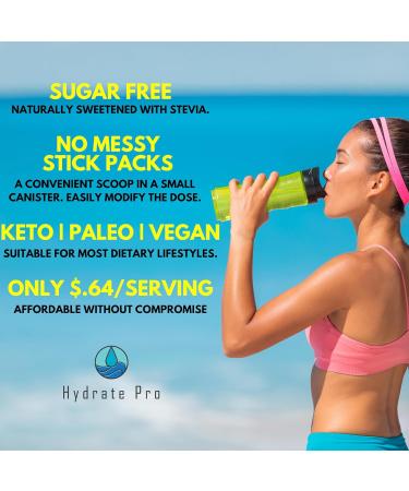 Sugar-Free Electrolyte Hydration Powder for Keto Paleo & Vegan | Key Element - Sodium Potassium Magnesium | Stevia Sweetened | Orange Flavor 45 Servings - Buy Online on GoSupps.com