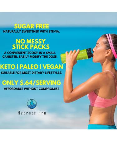Sugar-Free Electrolyte Hydration Powder - Keto Paleo & Vegan Friendly | Key Element Electrolytes with Sodium Potassium & Magnesium - Naturally Sweetened with Stevia - Buy Online on GoSupps.com